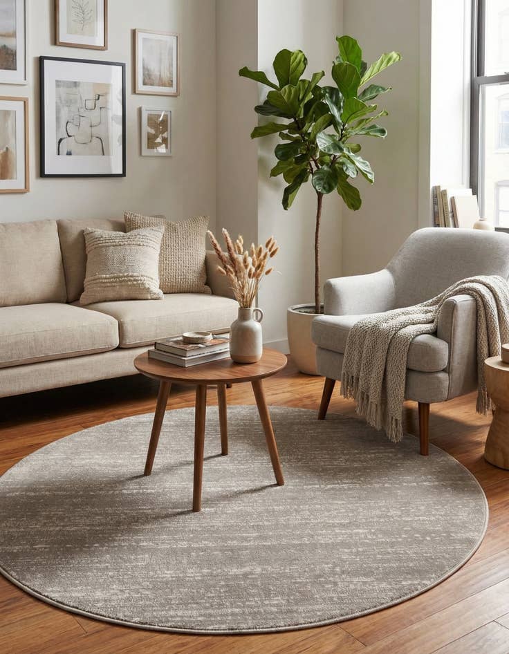 Detail image of 3' 3 x 3' 3 Uptown Madison Avenue Round Rug