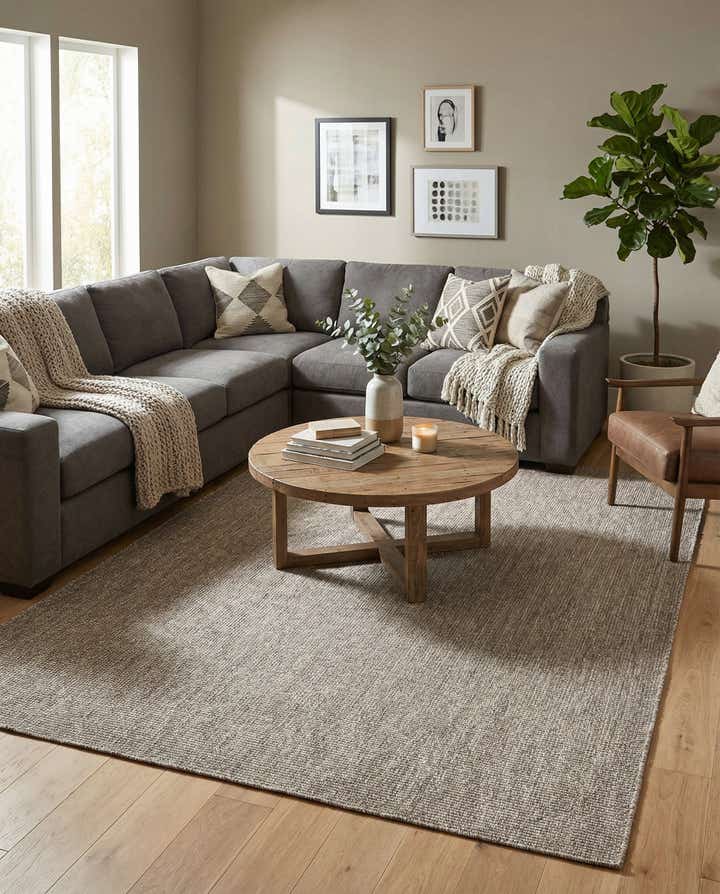 7' 10 x 11' Easy-Clean Solid Indoor / Outdoor Rug