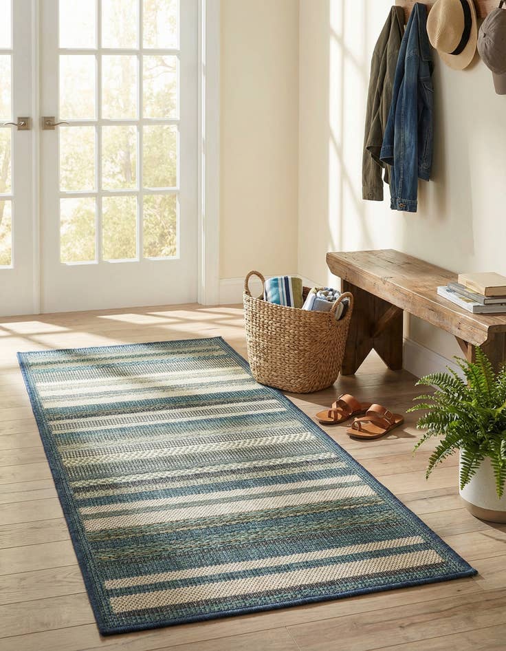 Detail image of 2' x 4'  Washable Baja Indoor / Outdoor Runner Rug