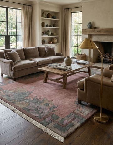 8' 2 x 8' 2 Hand Knotted Tibet Wool Square Rug