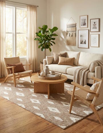 6' x 9' Sepia Rug