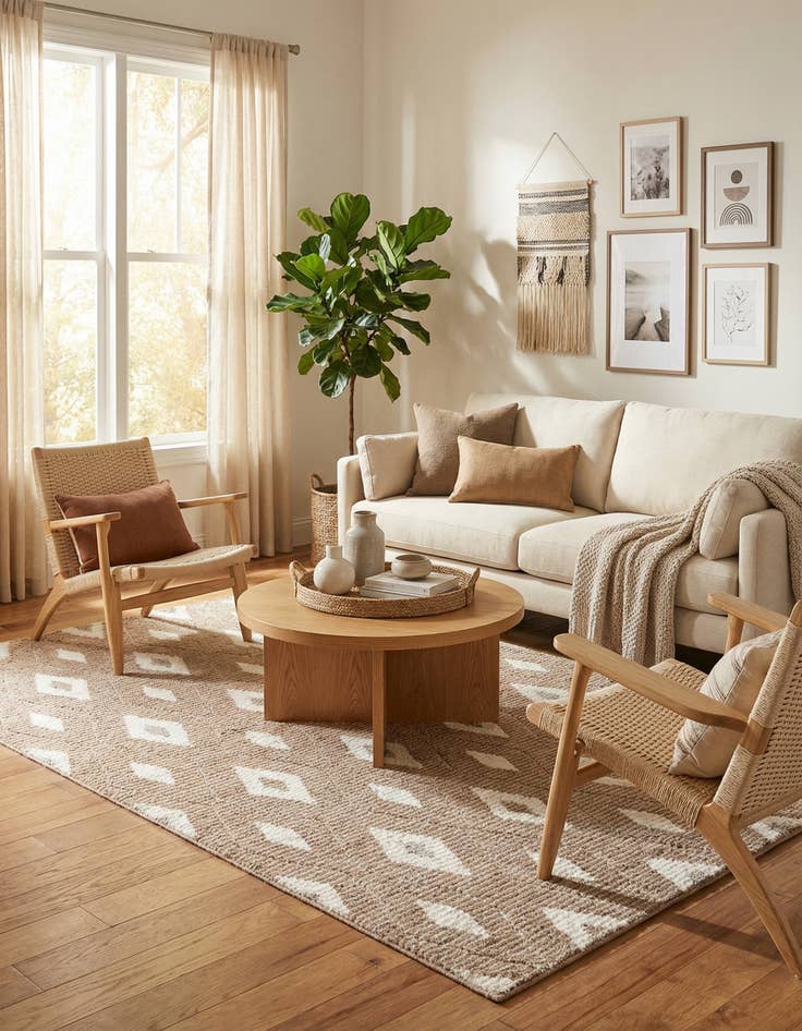 Detail image of 6' x 9' Sepia Rug