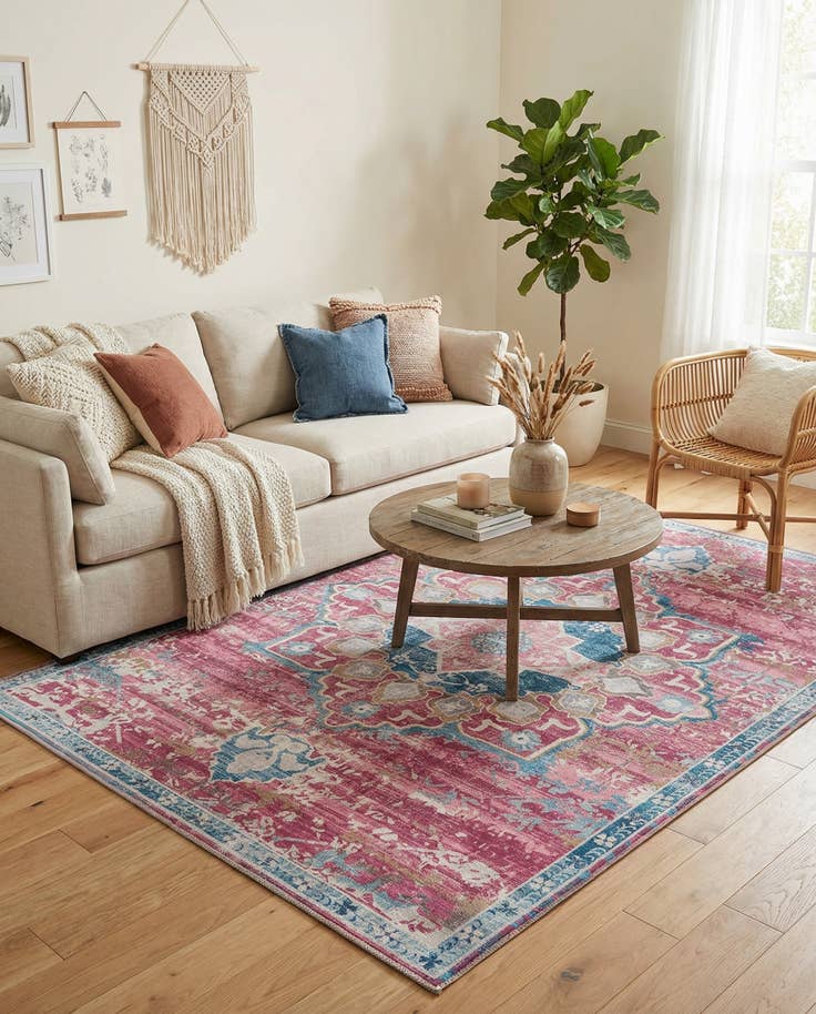 Detail image of 5' x 7' 5 Washable Timeless Rug