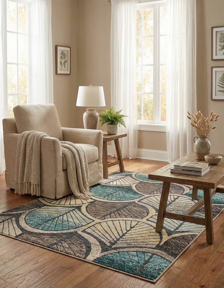 Detail image of  5' x 7'  Washable Casablanca Indoor / Outdoor Rug