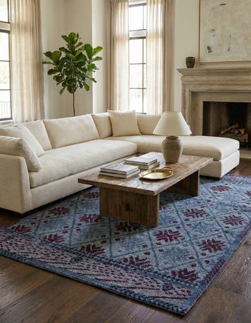 5' 10 x 8' Hand Knotted Darya Wool Rug