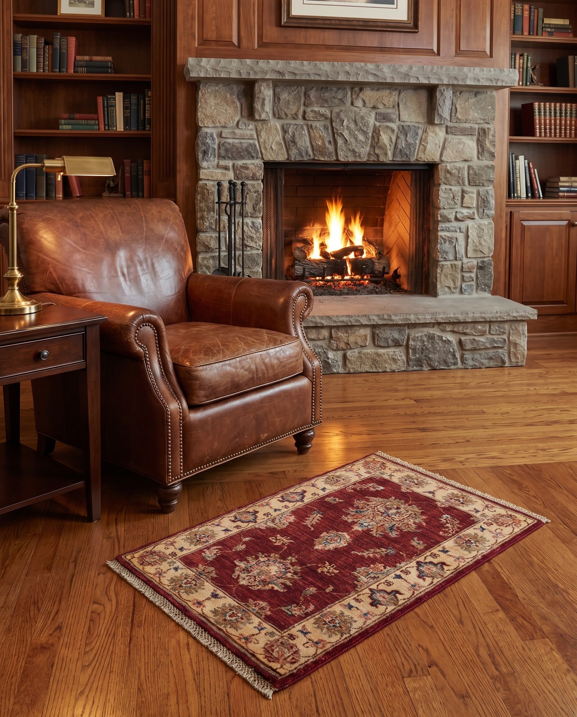 2' x 3' 4 Hand Knotted Ziegler Rug