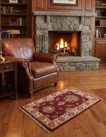 2' x 3' 4 Hand Knotted Ziegler Rug