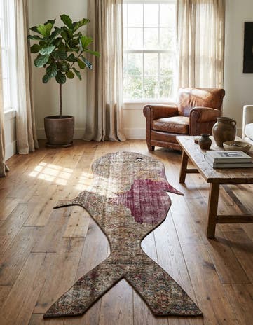 3' x 9' Hand Knotted Ultra Vintage Persian Wool Runner Rug