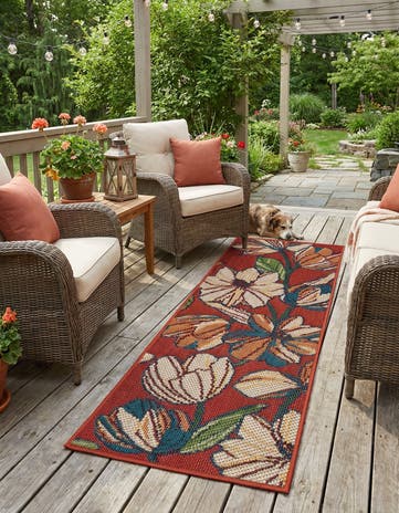 2' x 5' Easy-Clean Baja Indoor / Outdoor Runner Rug