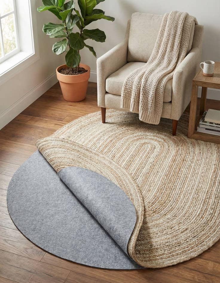 Detail image of 4' x 6' Oval Everyday Performance Rug Pad