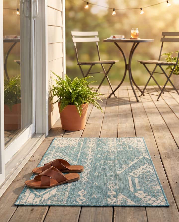 2' x 3' Easy-Clean Bohemian Indoor / Outdoor Rug