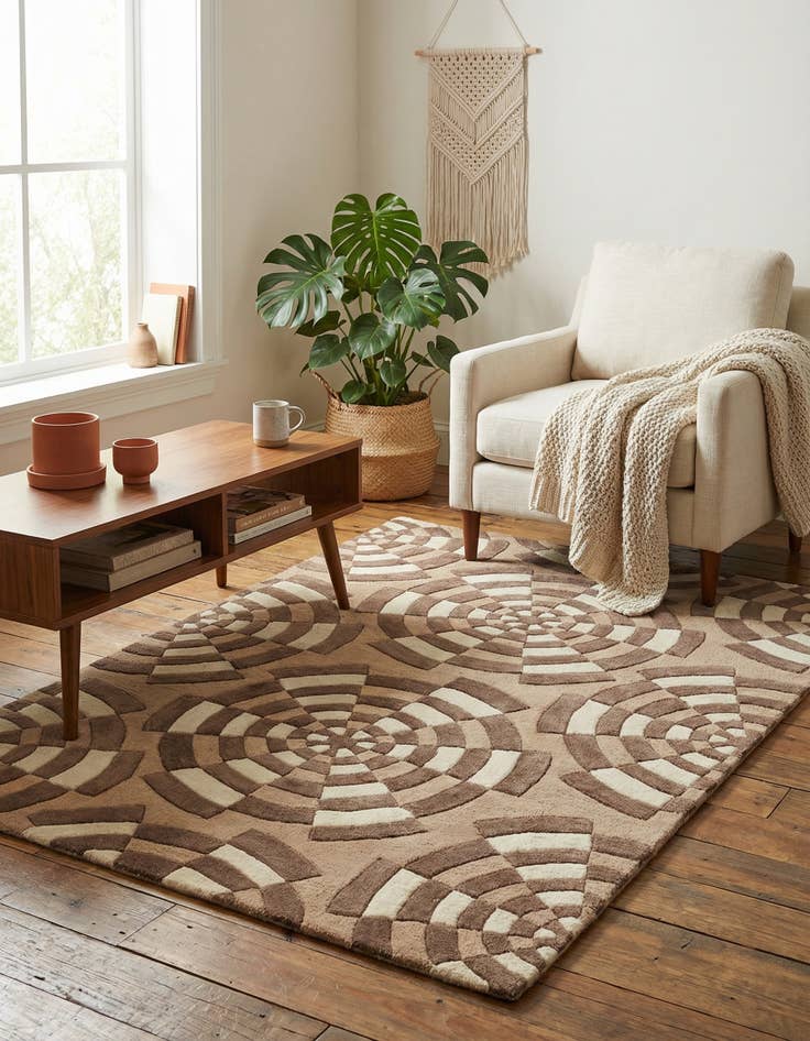 Detail image of 4' x 6' Luna Wool Rug