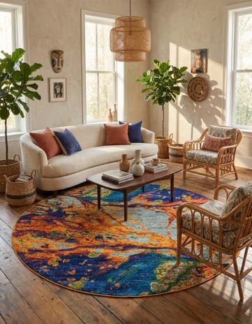 7' 10 x 7' 10 Calypso Round Rug