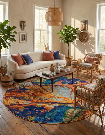 7' 10 x 7' 10 Calypso Round Rug
