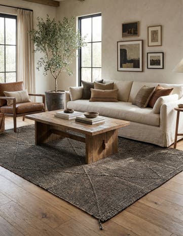 5' 9 x 9' 2 Hand Knotted Darya Wool Rug
