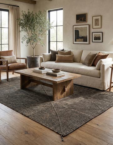 5' 9 x 9' 2 Hand Knotted Darya Wool Rug