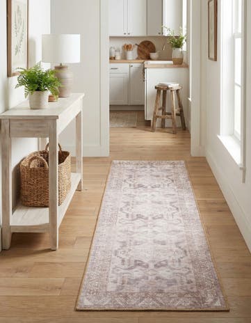 2' x 6' Washable Timeless Runner Rug