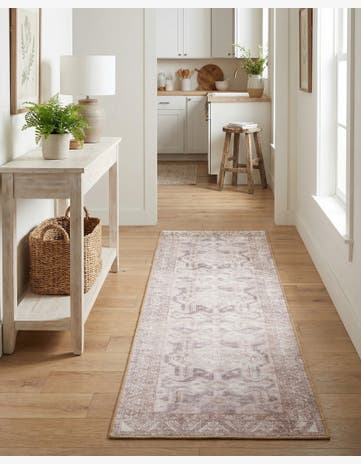 2' x 6' Washable Timeless Runner Rug