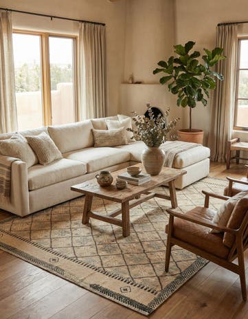 8' 7 x 11' 10 Hand Knotted Darya Wool Rug