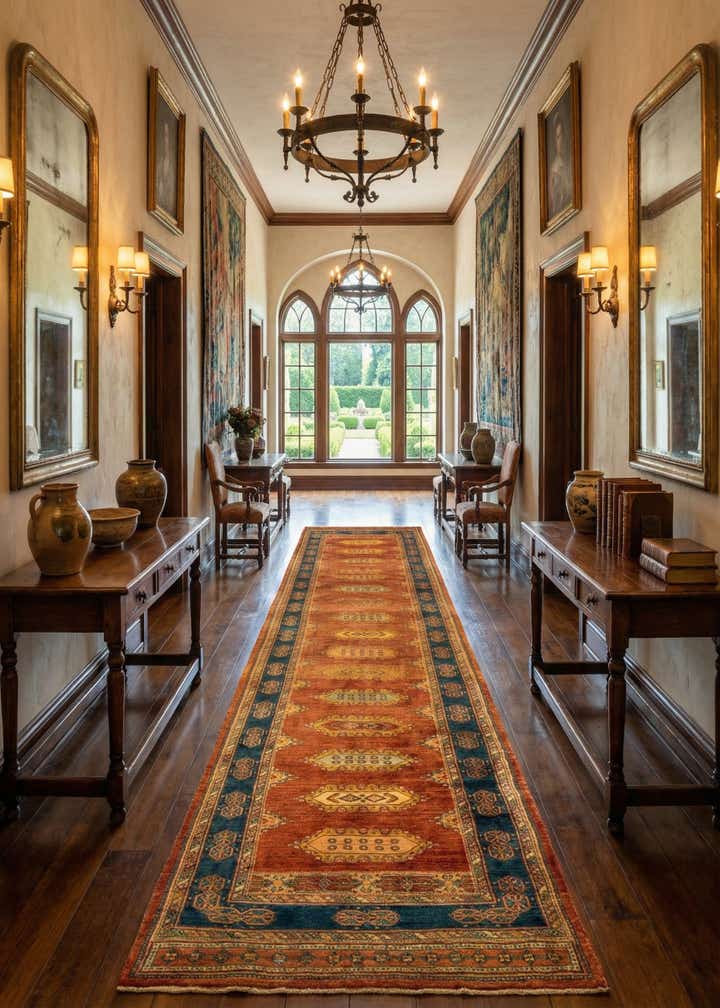 2' 10 x 13' 8 Luribaft Wool Runner Rug