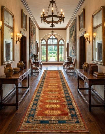 2' 10 x 13' 8 Luribaft Wool Runner Rug