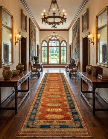 2' 10 x 13' 8 Luribaft Wool Runner Rug