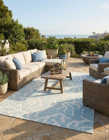 10' x 14' Easy-Clean Sabrina Soto Indoor / Outdoor Rug