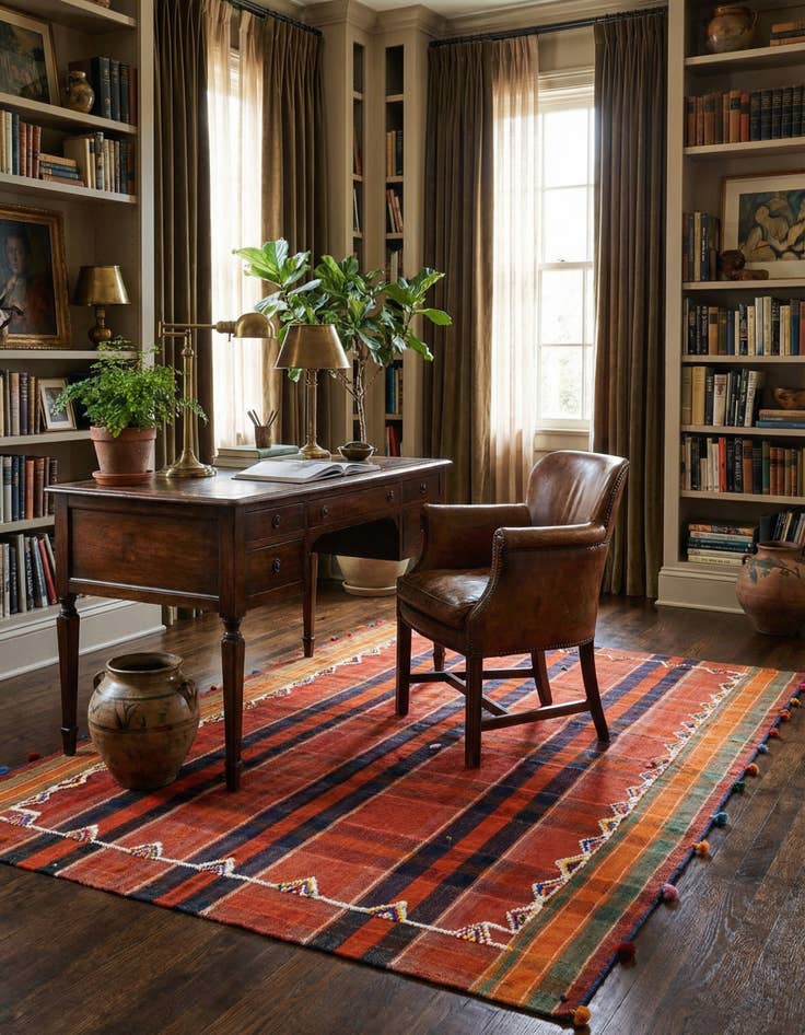 Detail image of 5' 2 x 7' 6 Jajim Rug