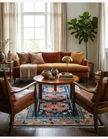 2' 7 x 4' 6 Hand Knotted Tibet Rug