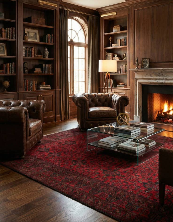 Detail image of 6' 9 x 9' 7  Hand Knotted Khal Mohammadi Wool Rug