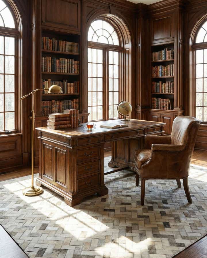 5' 3 x 7' 11 Cowhide - Patchwork Rug