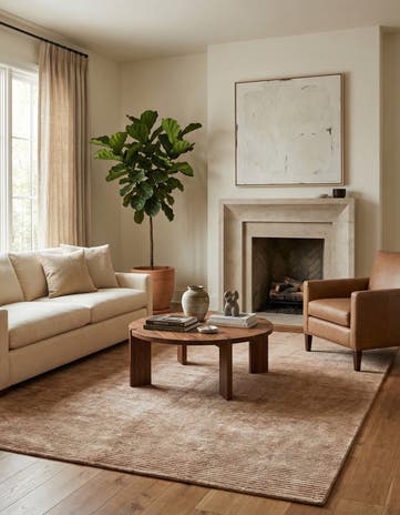 4' 11 x 6' 9 Hand Knotted Darya Wool Rug
