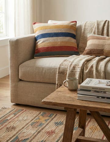 2' 3 x 2' 4 Hand Woven Pillow Wool Square Rug