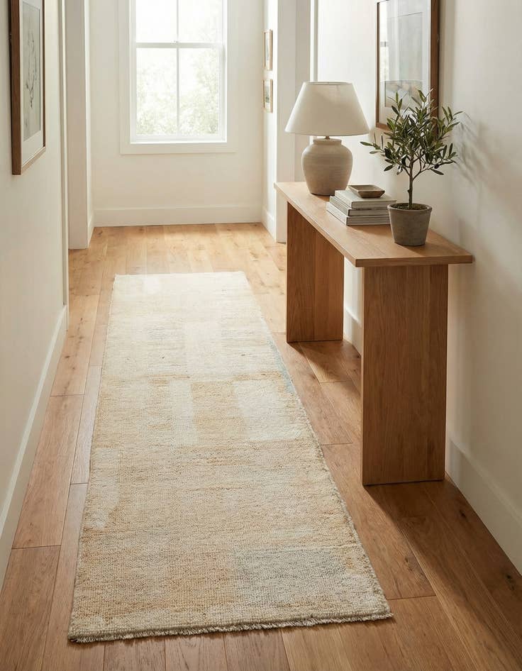 Detail image of 2' 9 x 9' 5  Hand Knotted Moroccan Wool Runner Rug