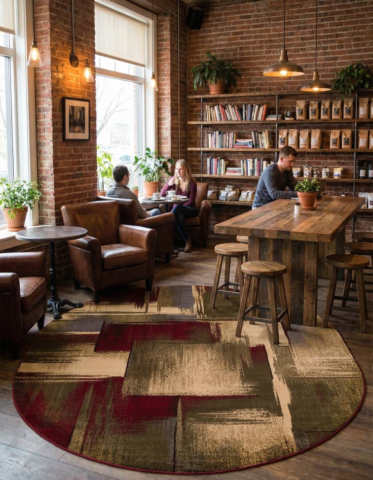 Detail image of  7' 10 x 10' Cafe Oval Rug