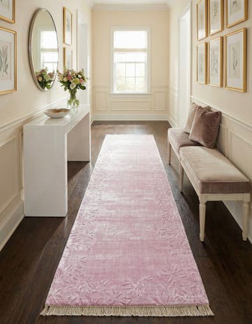 2' 8 x 9' 7 Hand Knotted Darya Wool Runner Rug
