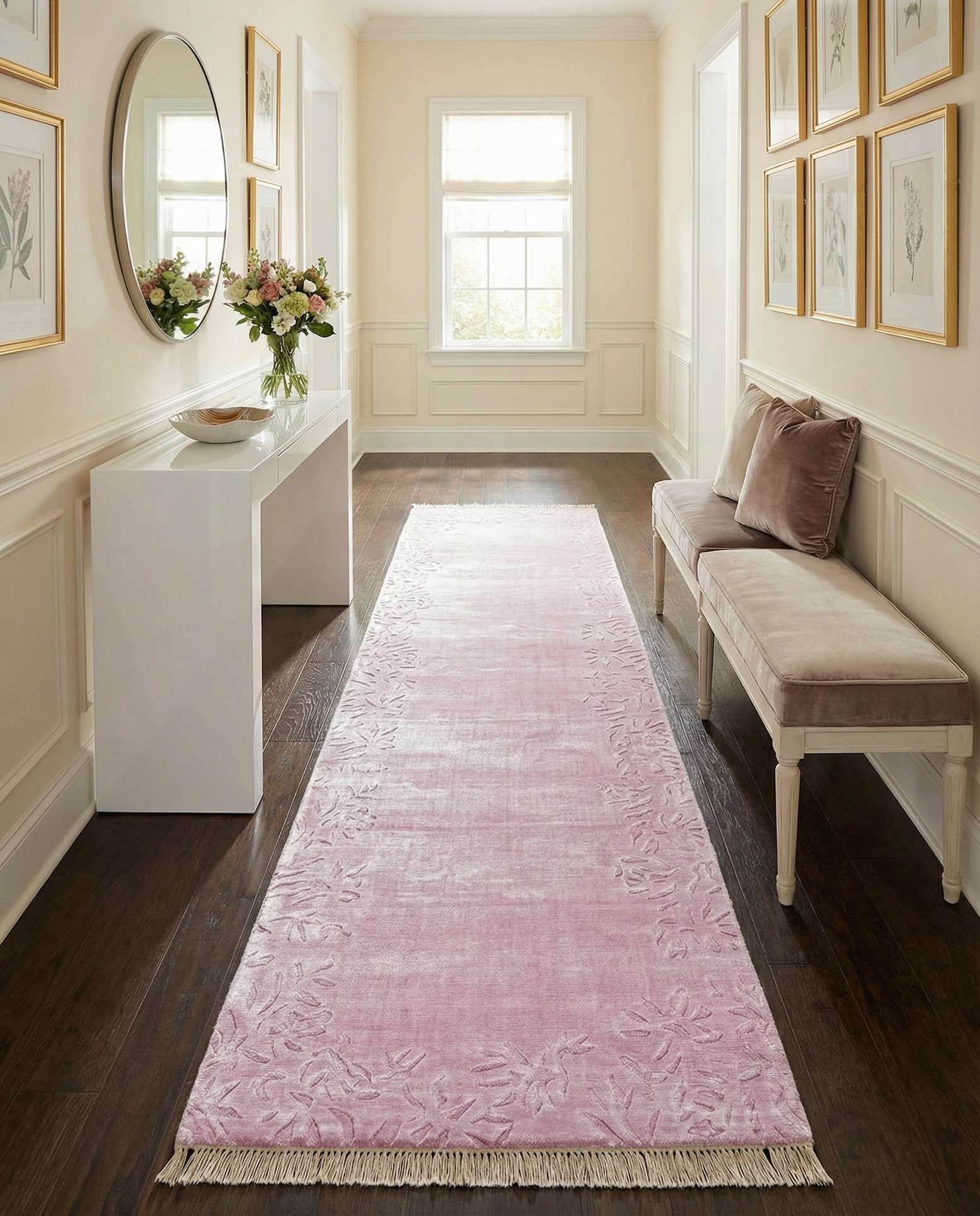 2' 8 x 9' 7 Hand Knotted Darya Wool Runner Rug