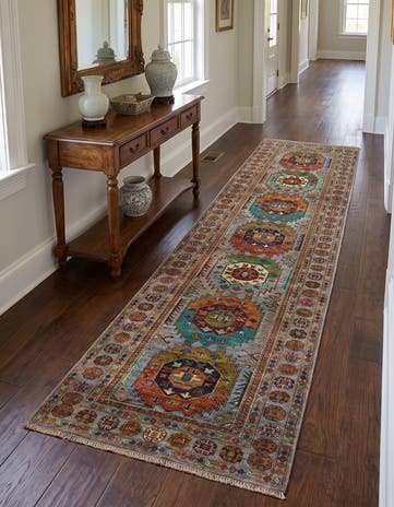 2' 10 x 10' 8 Hand Knotted Ariana Ziegler Runner Rug