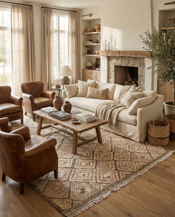 Detail image of 8' 3 x 10' 5 Hand Knotted Darya Wool Rug