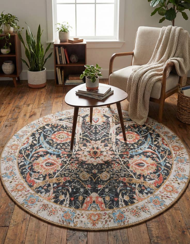 Detail image of 3' 6 x 3' 6 Timeless Round Rug