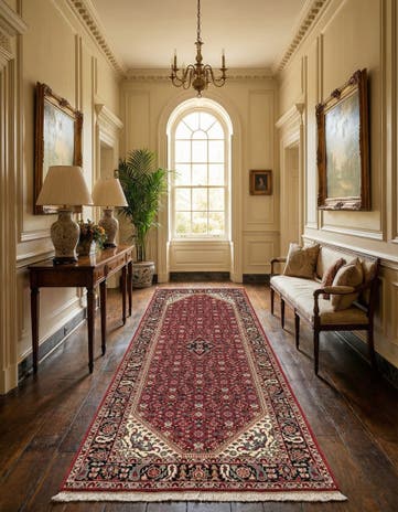 5' 4 x 10' 4 Hand Knotted Bidjar Wool Runner Rug