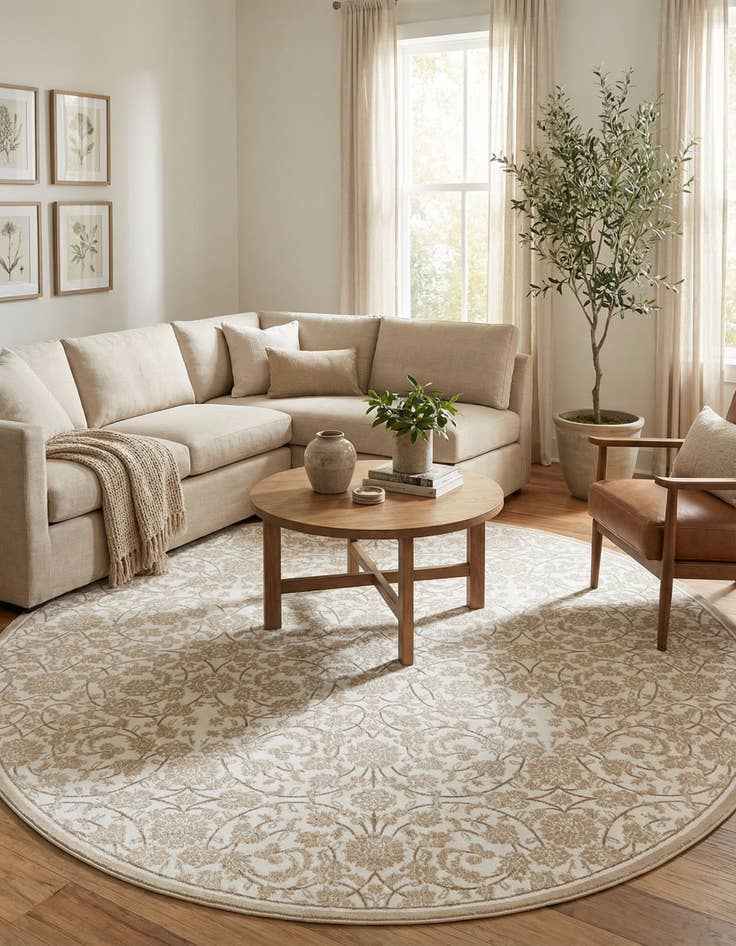 Detail image of 10' 8 x 10' 8 Himalaya Round Rug