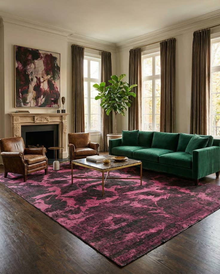 Detail image of 6' 2 x 9' Vintage Royal Wool Rug