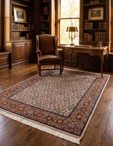 4' 4 x 6' 4 Hand Knotted Bidjar Wool Rug