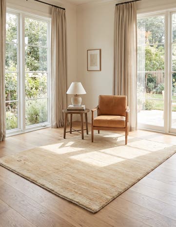 4' 10 x 6' 2 Hand Knotted Gabbeh Shouli Persian Wool Rug