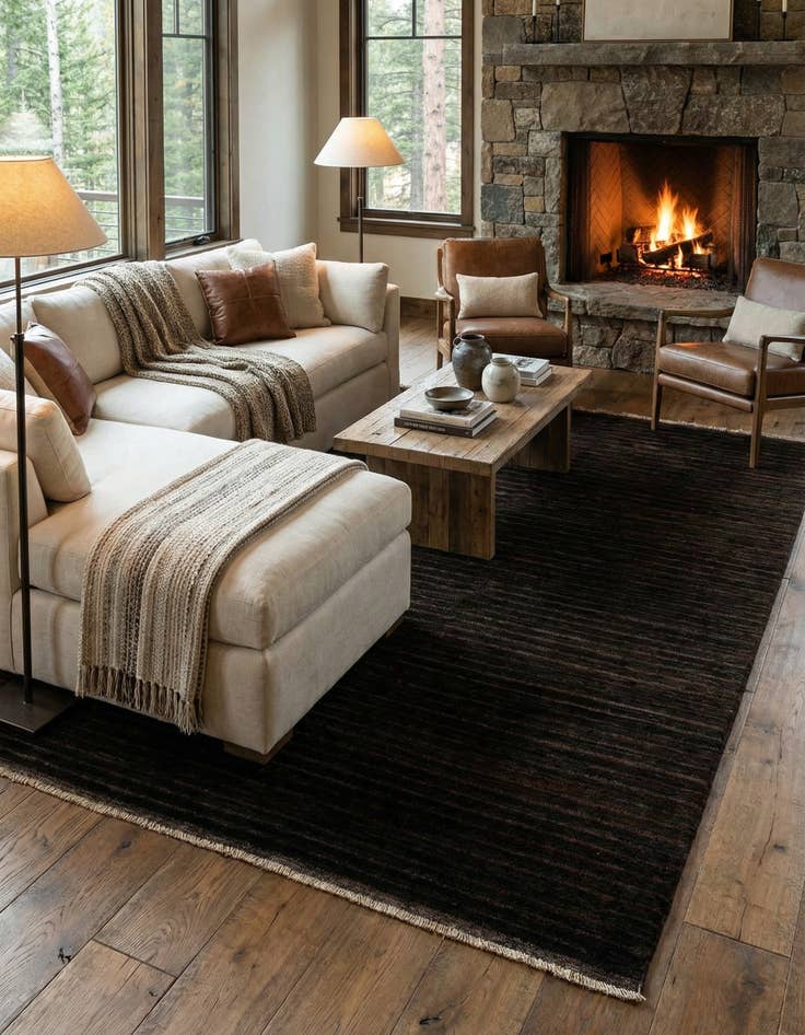 Detail image of 5' 9 x 7' 10 Juma Wool Rug