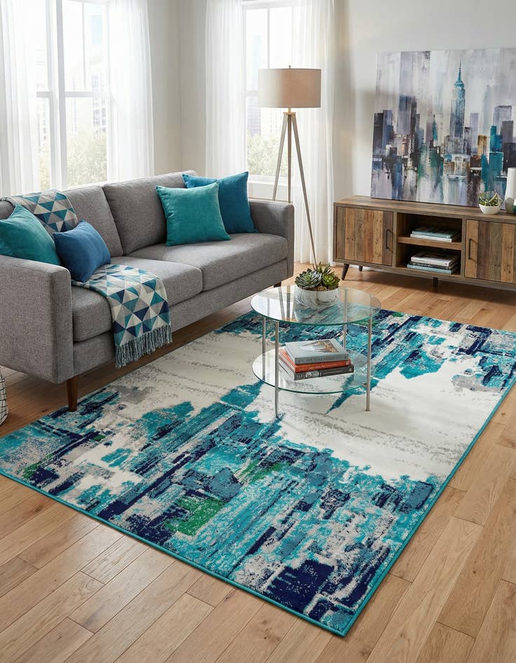 Detail image of 4' x 6' Metropolis Rug