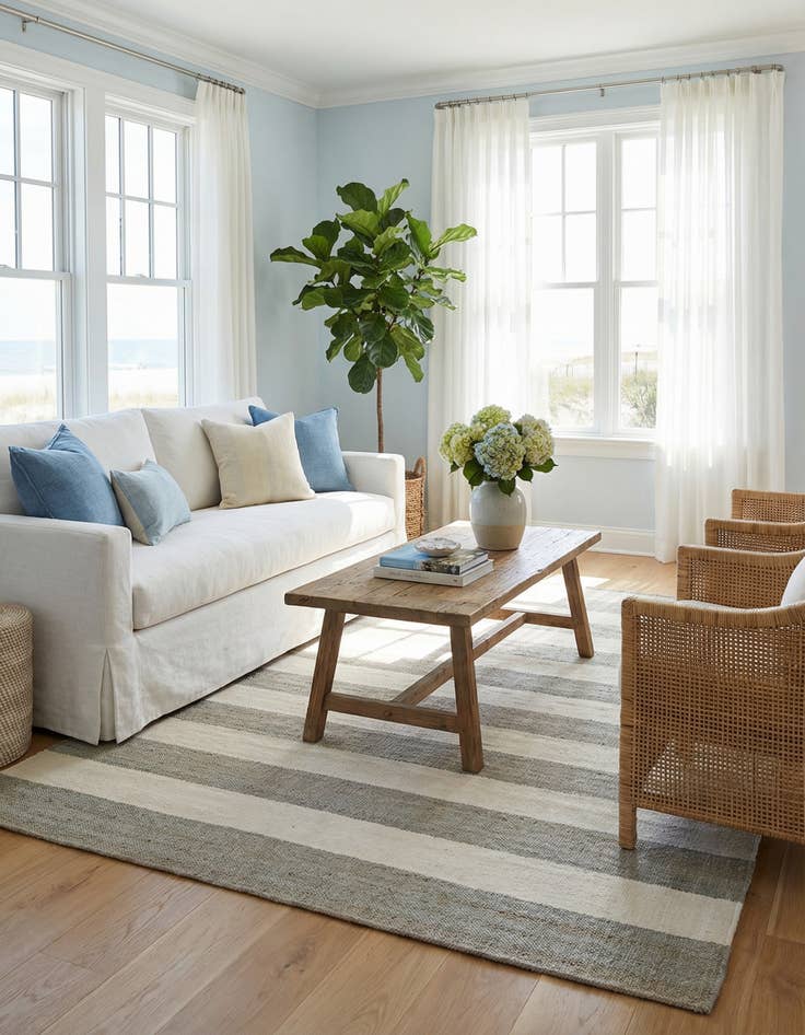 Detail image of 7' 10 x 10'  Hand Woven Jill Zarin Hamptons Rug