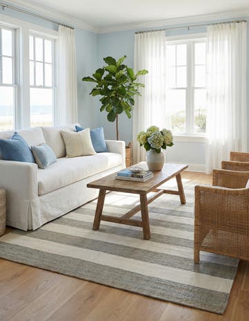 7' 10 x 10' Hand Woven Jill Zarin Hamptons Rug