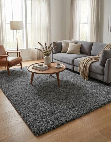 9' x 12' 2 Soft Solid Shag Rug